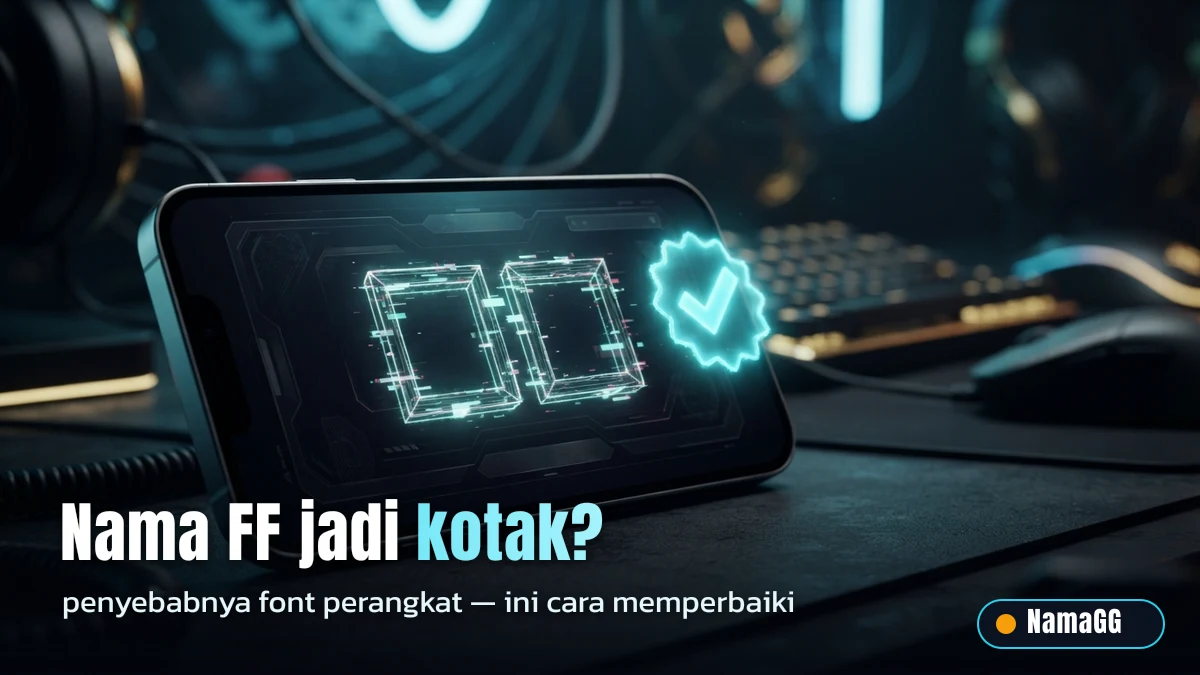 Kenapa nama FF jadi kotak dan cara memperbaikinya