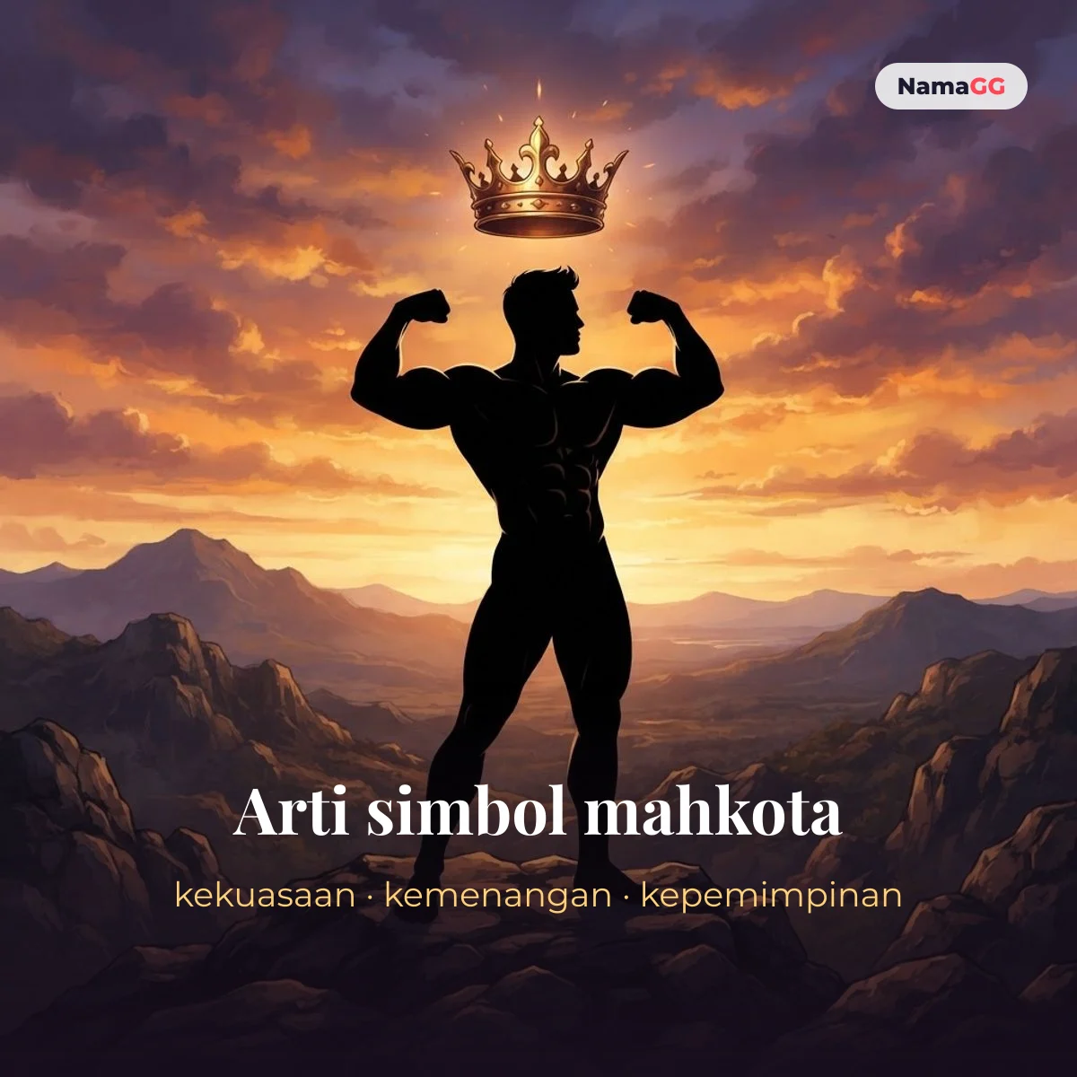 Arti simbol mahkota: kekuasaan, kemenangan, kepemimpinan