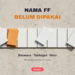 Nama FF belum dipakai dan unik NamaGG