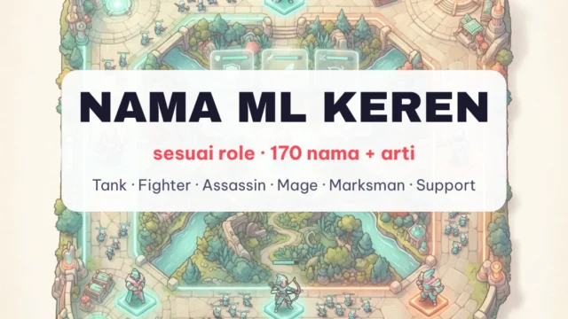 Nama ML keren sesuai role NamaGG