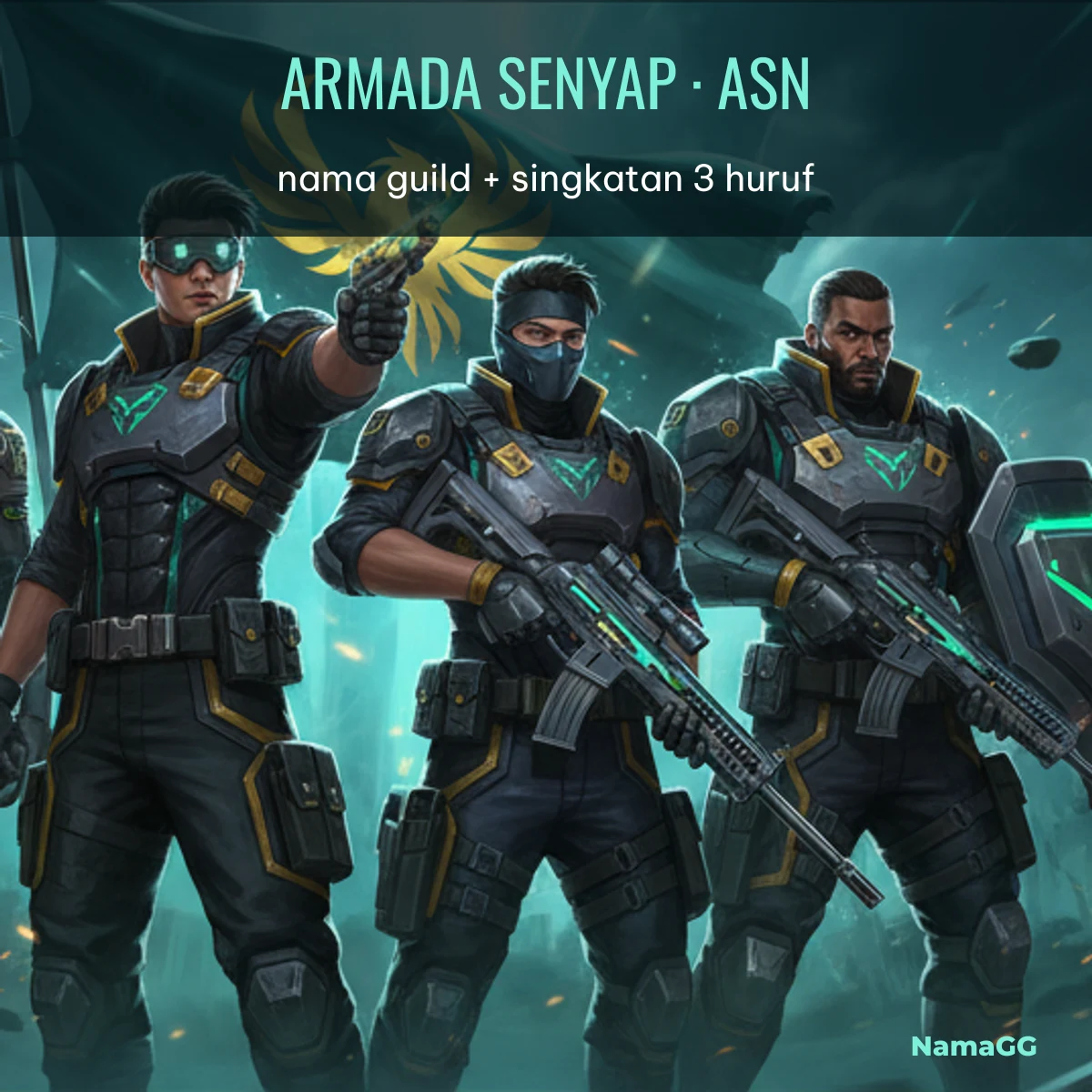 Nama guild FF keren dan seram dengan singkatan